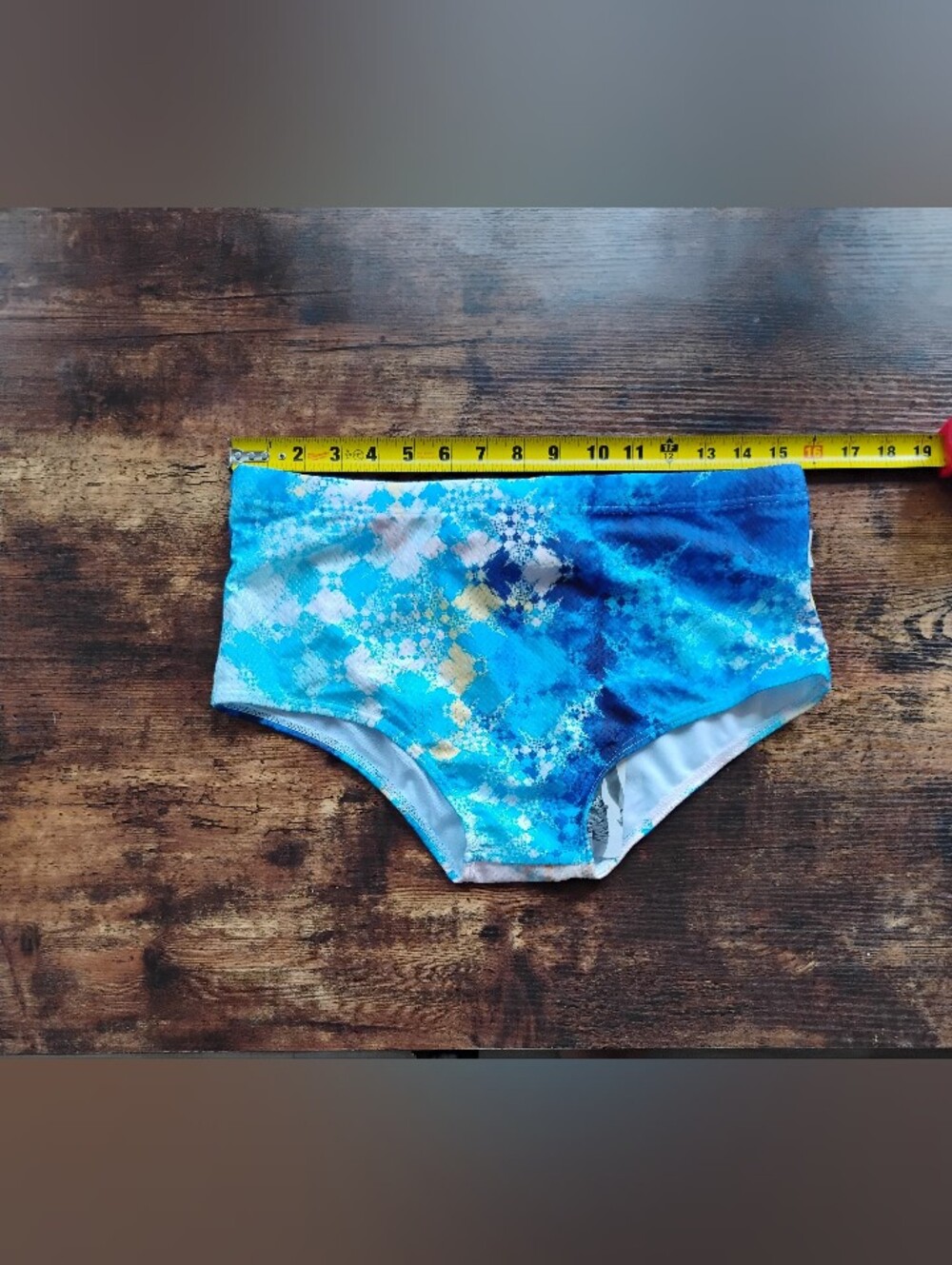 Blue Patterned Men’s Swim Sunga